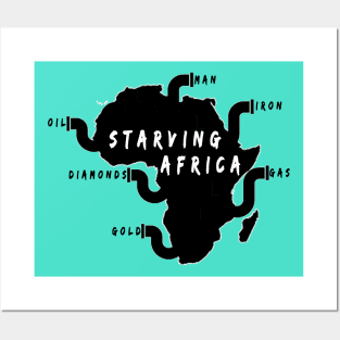 starving africa Posters and Art